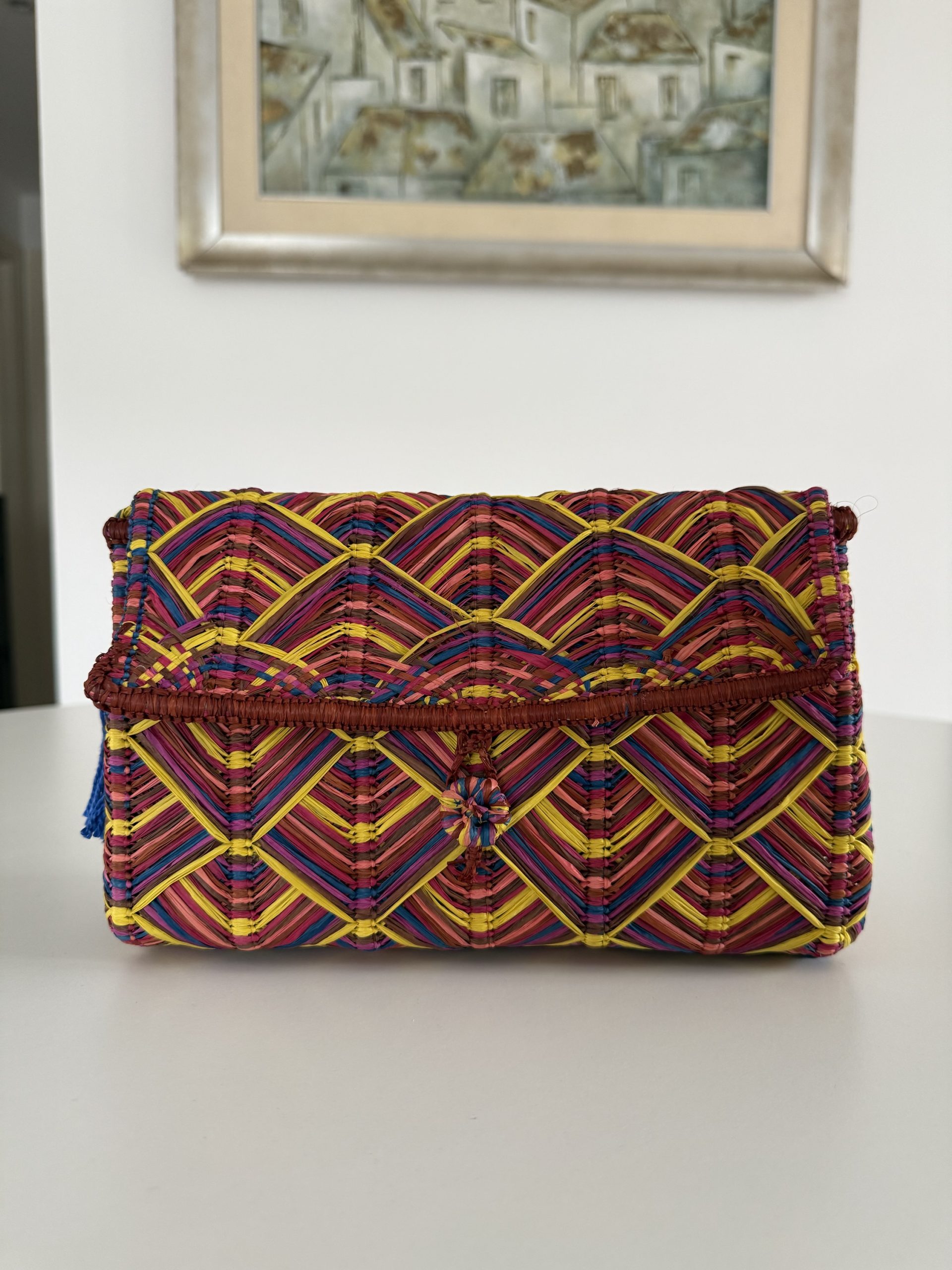 SMALL PALHA PINEAPPLE PINK